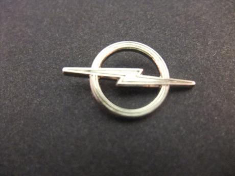 Opel logo 1963 zilverkleurig